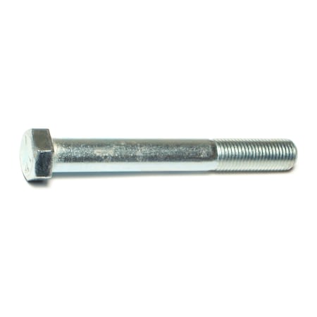 Midwest Fastener Grade 5, 7/16"-20 Hex Head Cap Screw, Zinc Plated Steel, 3-1/2 in L, 25 PK 00528